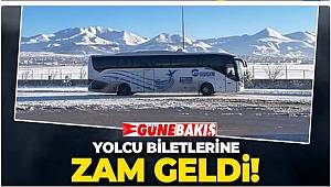 YOLCU BİLETLERİNE ZAM GELDİ 