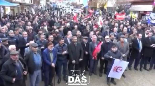 Büyük Birlik Partisi Narman Belediye Başkan Adayı Daş, coşkulu miting yaptı.  